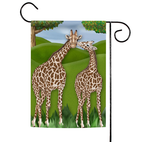 Giraffe Love Flag image 1
