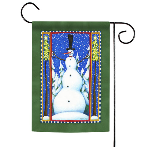 Stovepipe Snowman Flag image 1