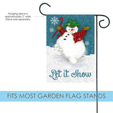 Let It Snow-Man Flag image 3