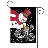 Trumpeting Snowman Flag image 1
