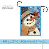 Snowman And Cardinal Flag image 3