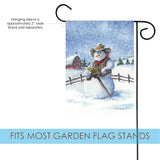 Cowboy Snowman Flag image 3