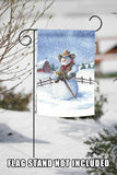 Cowboy Snowman Flag image 7
