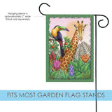 A Giraffe Toucan Share Flag image 3