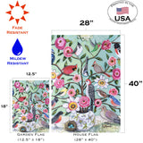 Blossoms And Birds Flag image 6