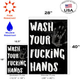 Wash Your Fucking Hands Flag image 6