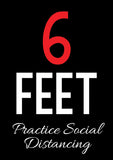 6 Feet - Practice Social Distancing Flag image 2