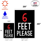 6 Feet Please Flag image 6