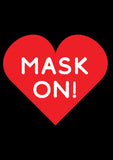 Mask On Heart Flag image 2
