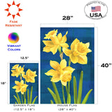 Daffodils On Blue Flag image 6