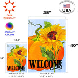 Pumpkin Sunflower Welcome Flag image 6