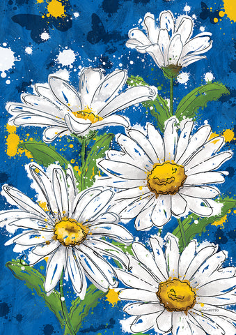 Painted Daisies Flag image 1
