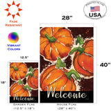 Painted Pumpkin Welcome Flag image 6