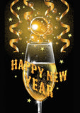 New Year Champagne Flag image 2
