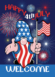 Patriotic Gnome Welcome Flag image 2