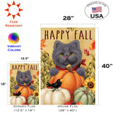 Happy Fall Farm Cat Flag image 6