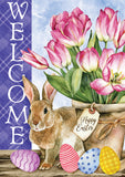 Welcome Easter Tulips Flag image 2