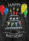 Birthday Cake Chalkboard Flag image 2