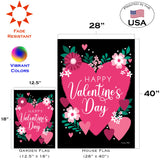 Valentines Flower Hearts Flag image 6
