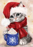 Christmas Coffee Kitten Image 2