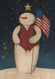 Flag Waving Snowman Flag image 2