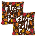 Welcome Fall Leaves Image 1