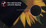 Sunflowers On Black Door Mat image 7