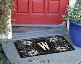 Classic Monogram- W Door Mat image 4