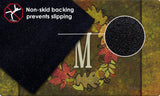 Fall Wreath Monogram M Door Mat image 7