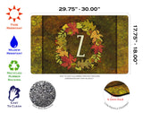 Fall Wreath Monogram Z Door Mat image 3