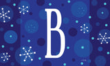Winter Snowflakes Monogram B Door Mat image 2