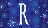 Winter Snowflakes Monogram R Door Mat image 2