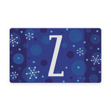 Winter Snowflakes Monogram Z Door Mat image 1