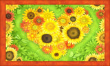 Sunflower Heart Door Mat image 2