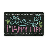 Happy Life Chalkboard Door Mat image 1