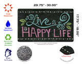 Happy Life Chalkboard Door Mat image 3
