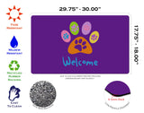 Welcome Paws-Purple Door Mat image 3