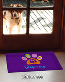 Welcome Paws-Purple Door Mat image 5