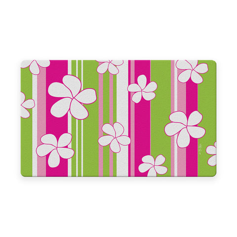 Flowers and Stripes Door Mat image 1