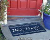 Howdy Chalk Vines- Blue Door Mat image 4