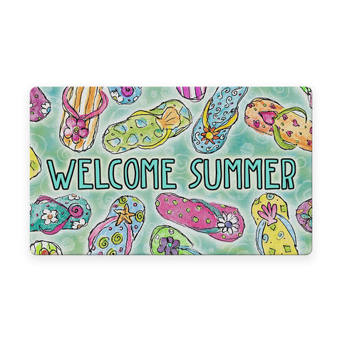 Welcome Summer Sandals Door Mat image 1