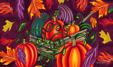 Fall Gourds Door Mat image 1