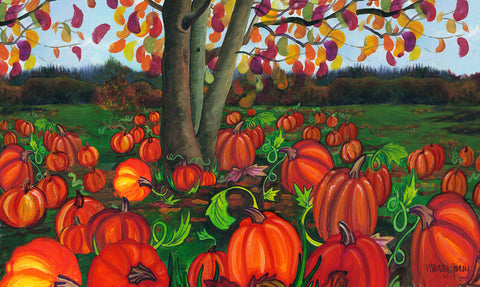 Pumpkin Pickin' Door Mat image 1