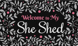 She Shed Welcome Door Mat image 2