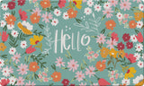 Hello Flowers Door Mat image 2