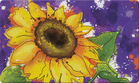 Painted Sunflowers Door Mat image 1