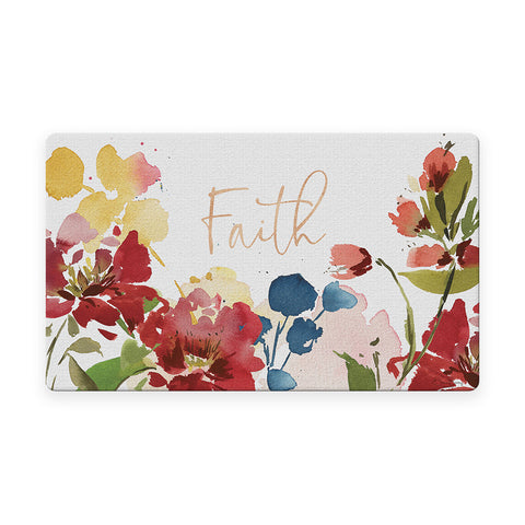 Faith Blooms Door Mat image 1