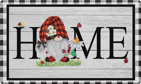 Spring Home Gnome Door Mat image 1