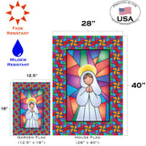 Stained Glass Angel Flag image 6