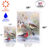 Winter Rest Cardinals Flag image 6